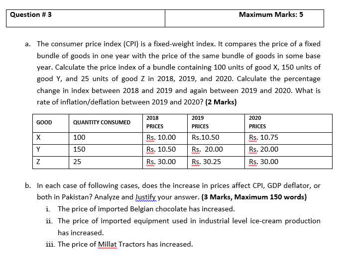 worksheet 15.3 consumer price index answer key