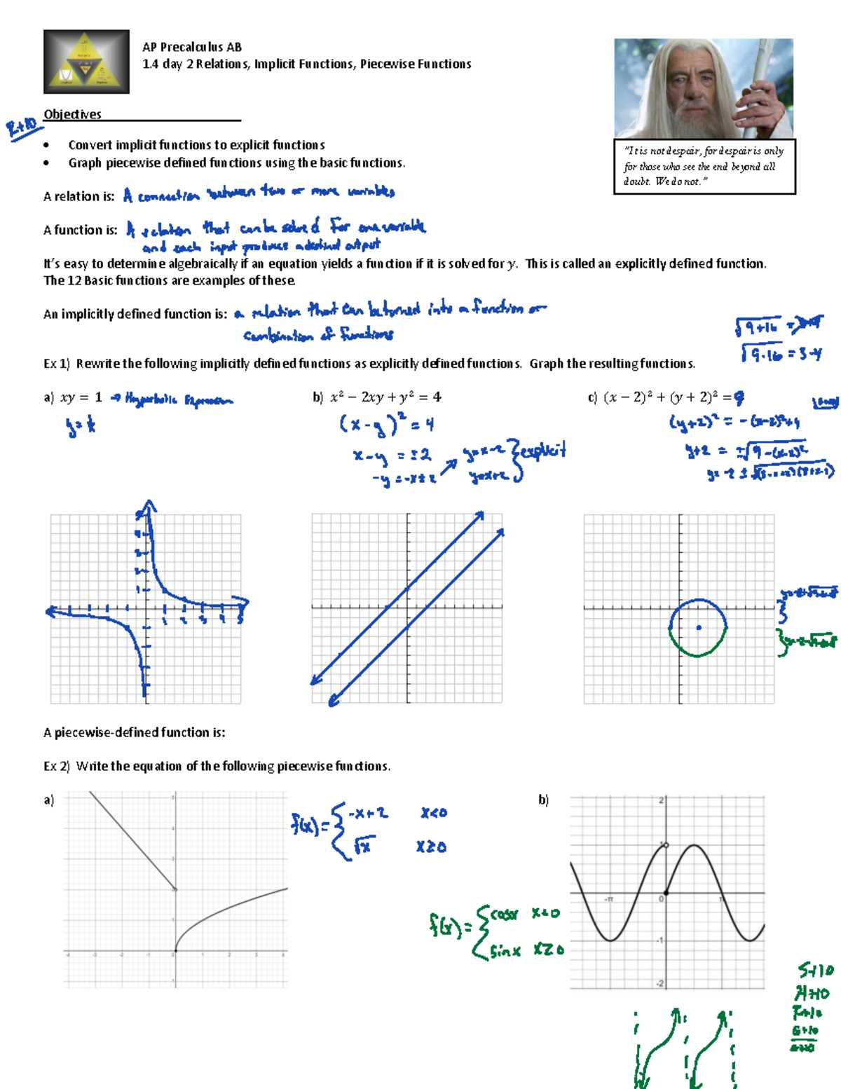 worksheet a topic 3.14 polar function graphs answer key