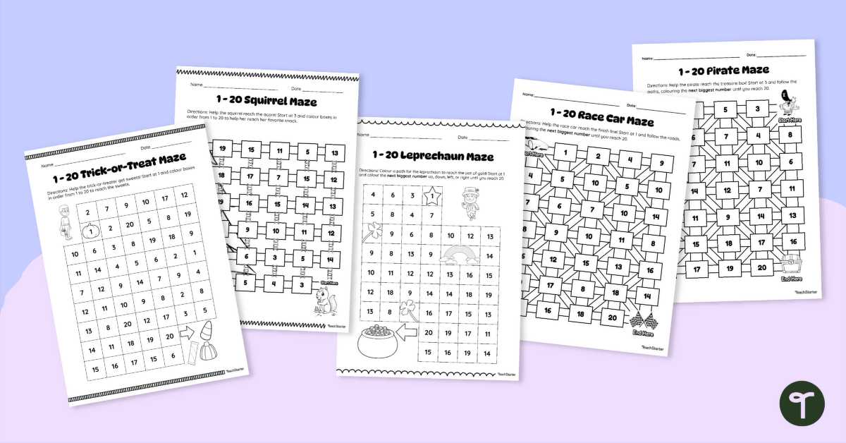 worksheet works math maze answer key
