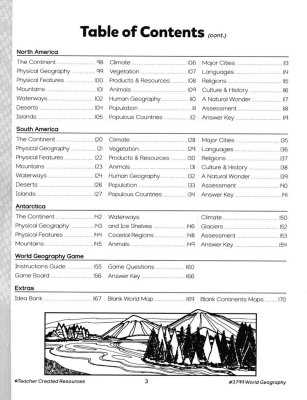 world geography puzzles answer key africa physical features