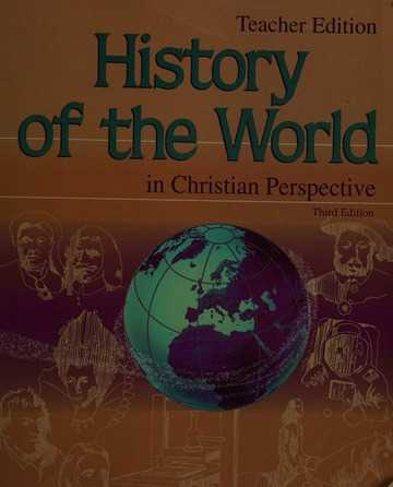 world history and cultures in christian perspective answer key