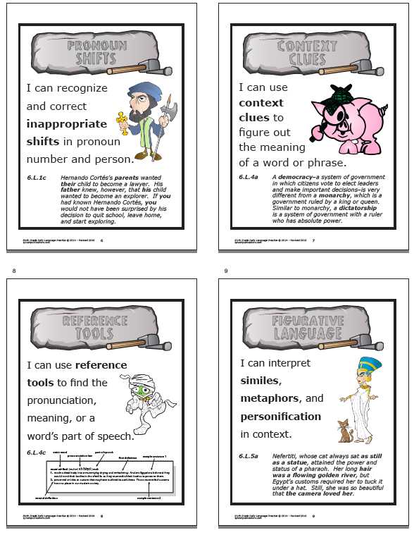 daily language review grade 6 answer key book 6