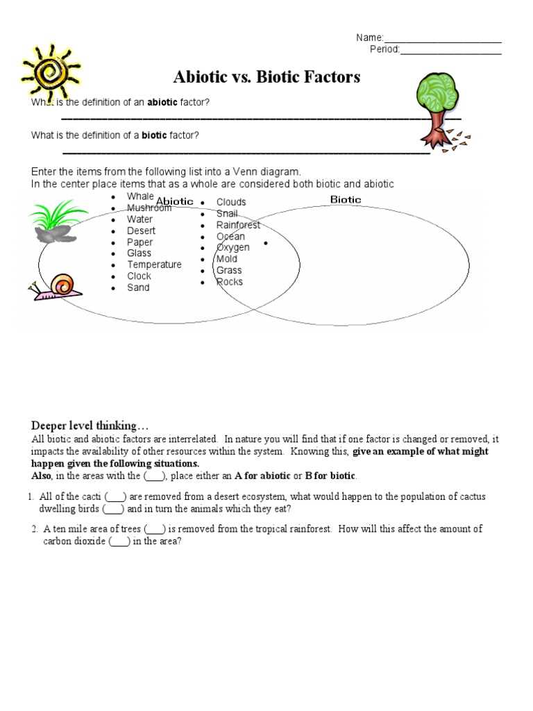 abiotic vs biotic factors worksheet answer key abiotic vs biotic factors worksheet answer key