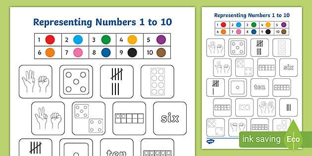 activity guide representing numbers answer key