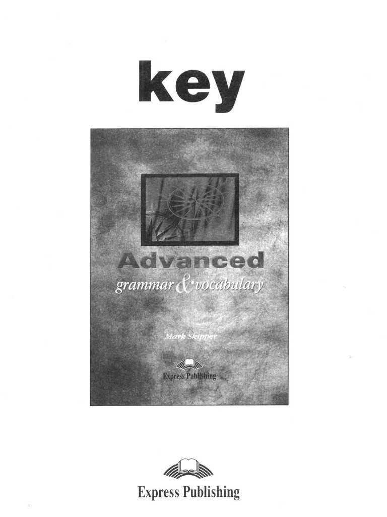 advanced grammar and vocabulary answer key