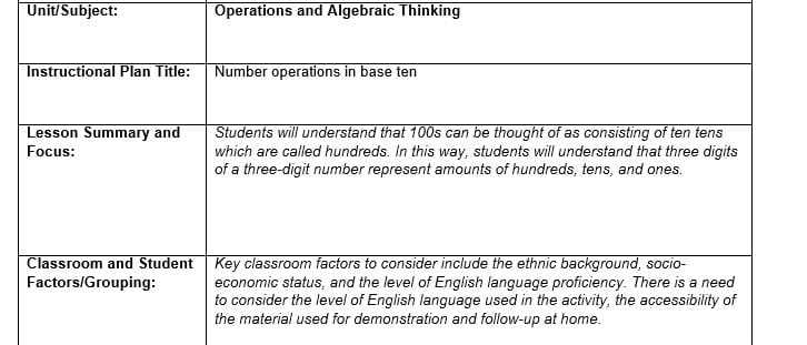 focus lesson answer key