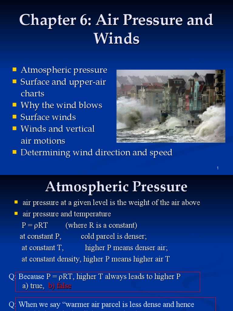 air pressure and wind answer key