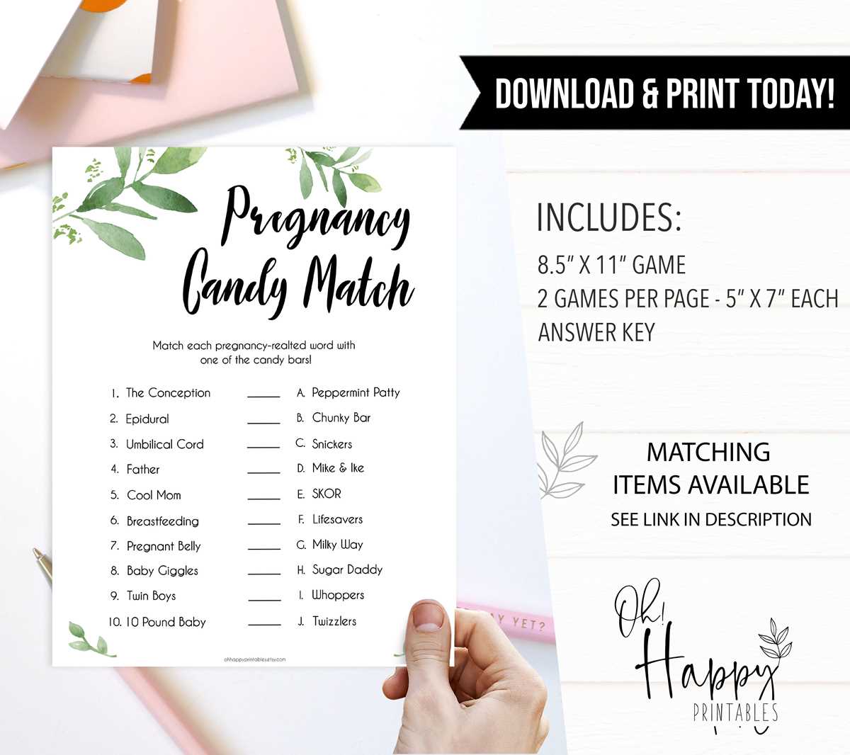 candy match game answer key