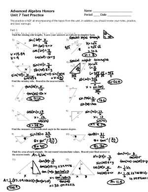 algebra 2 chapter 11 form k answer key