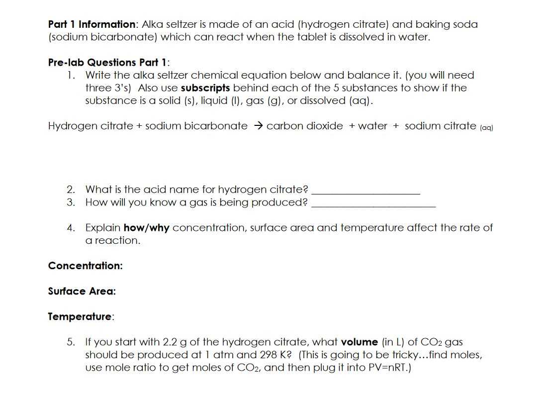 alka seltzer lab answer key