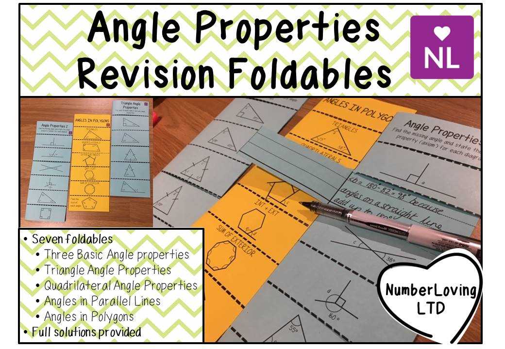 all things algebra angle relationship puzzle answer key
