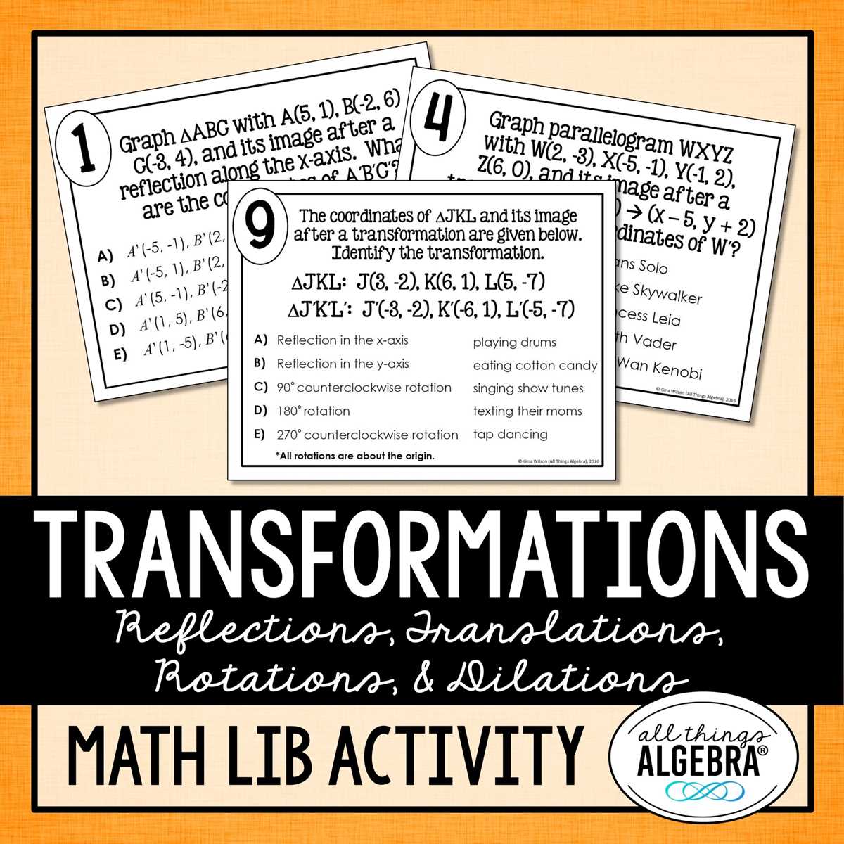 all transformations worksheet answer key
