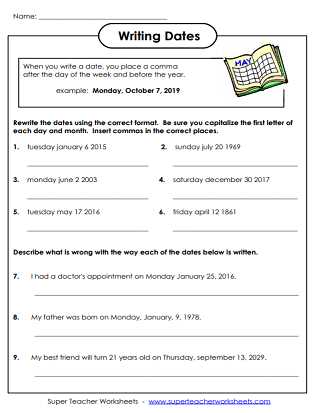 all uses of the comma worksheets answer key