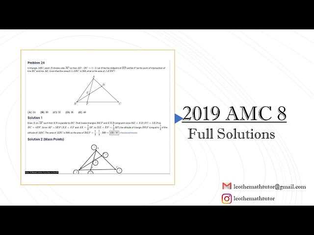 amc 8 2019 answer key