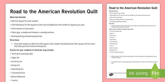 american revolution interactive notebook answer key
