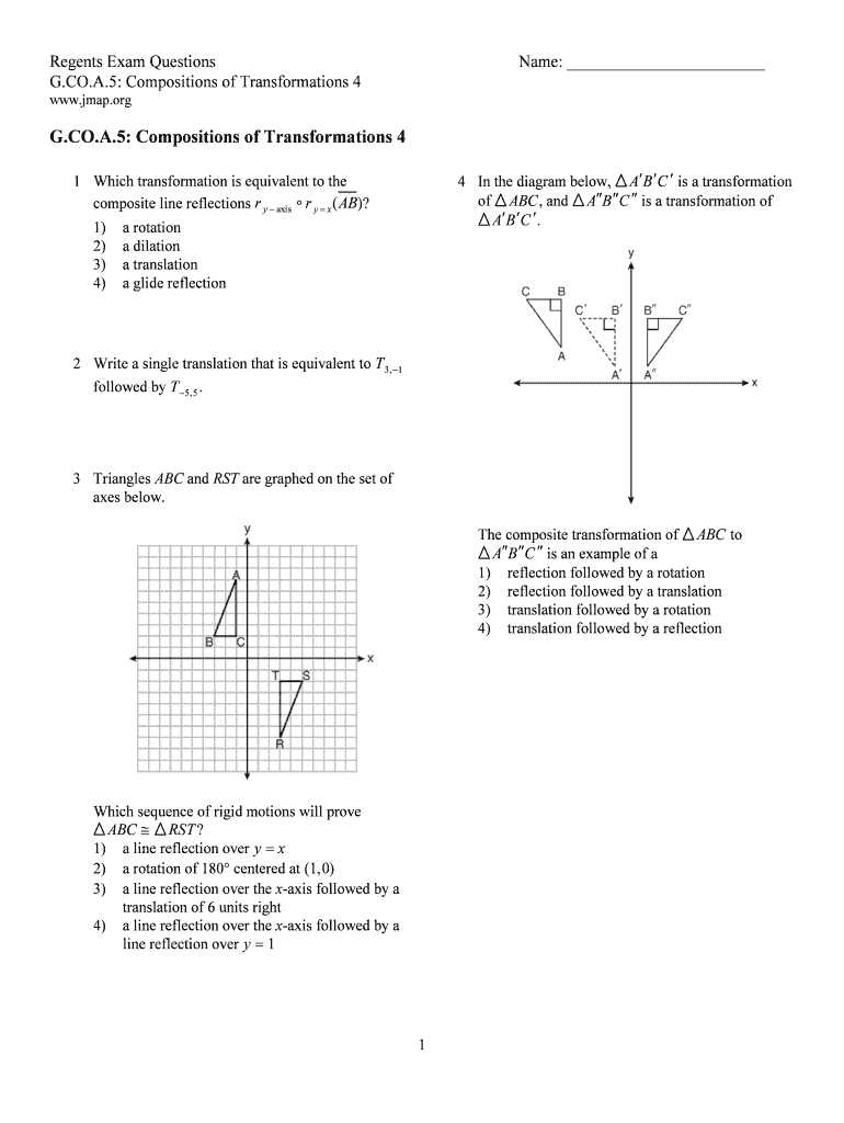 g co a 5 worksheet 2 answer key