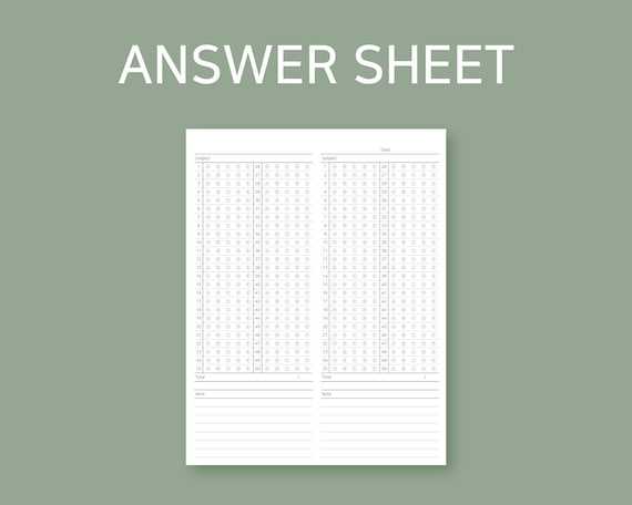 answer key file
