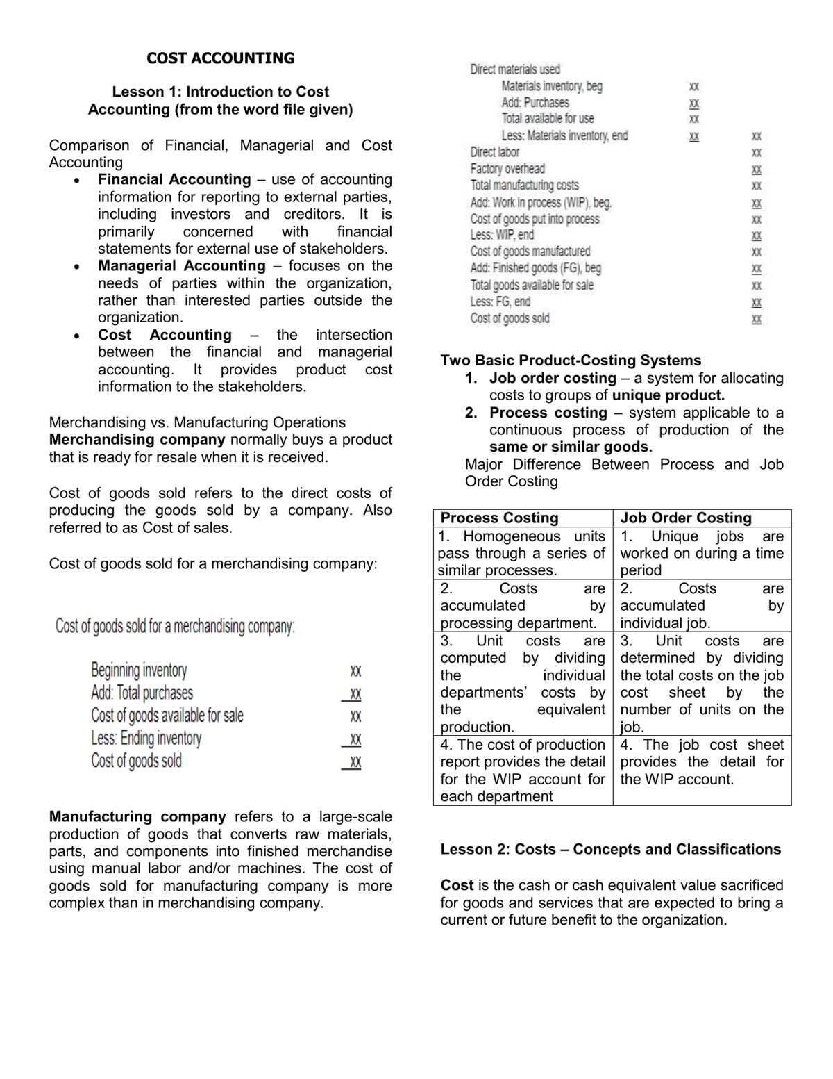 answer key for financial and managerial accounting
