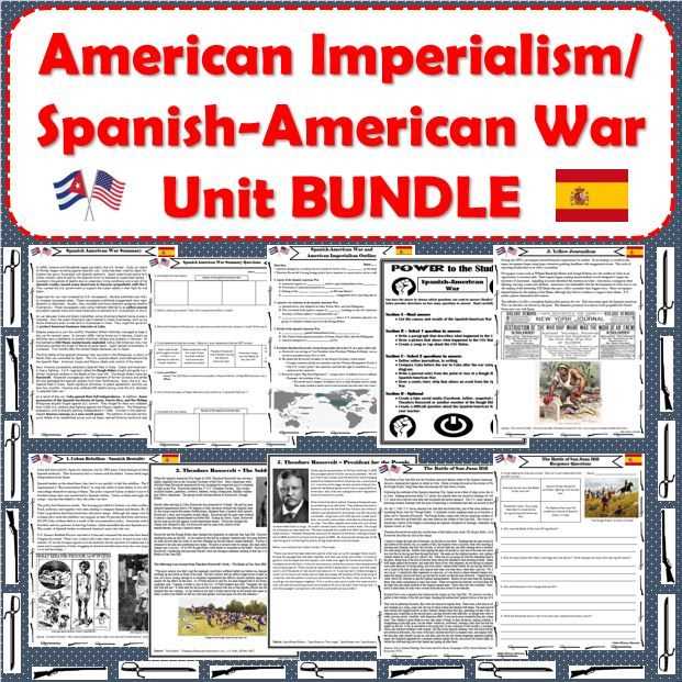 answer key spanish american war worksheet answers