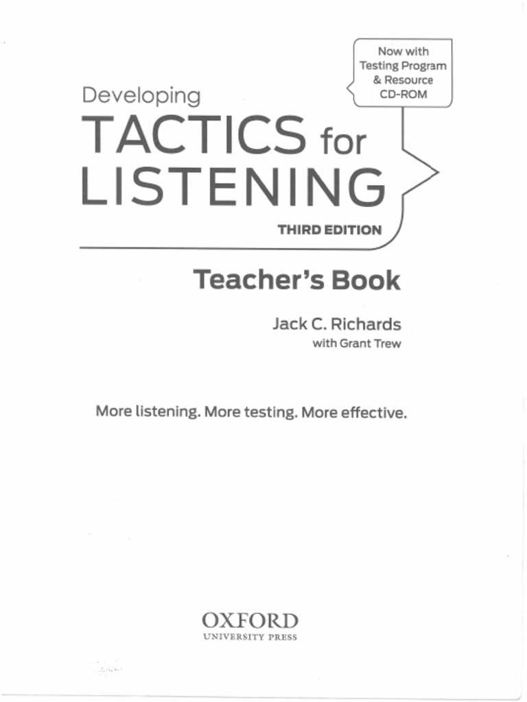 answer key tactics for listening developing
