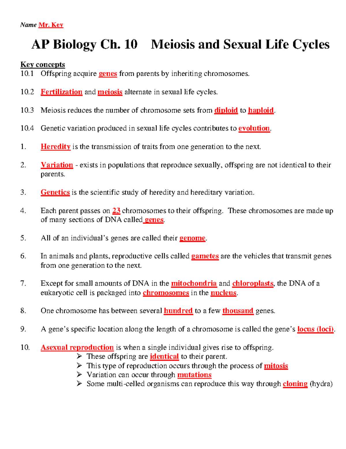 ap bio chapter 19 reading guide answer key