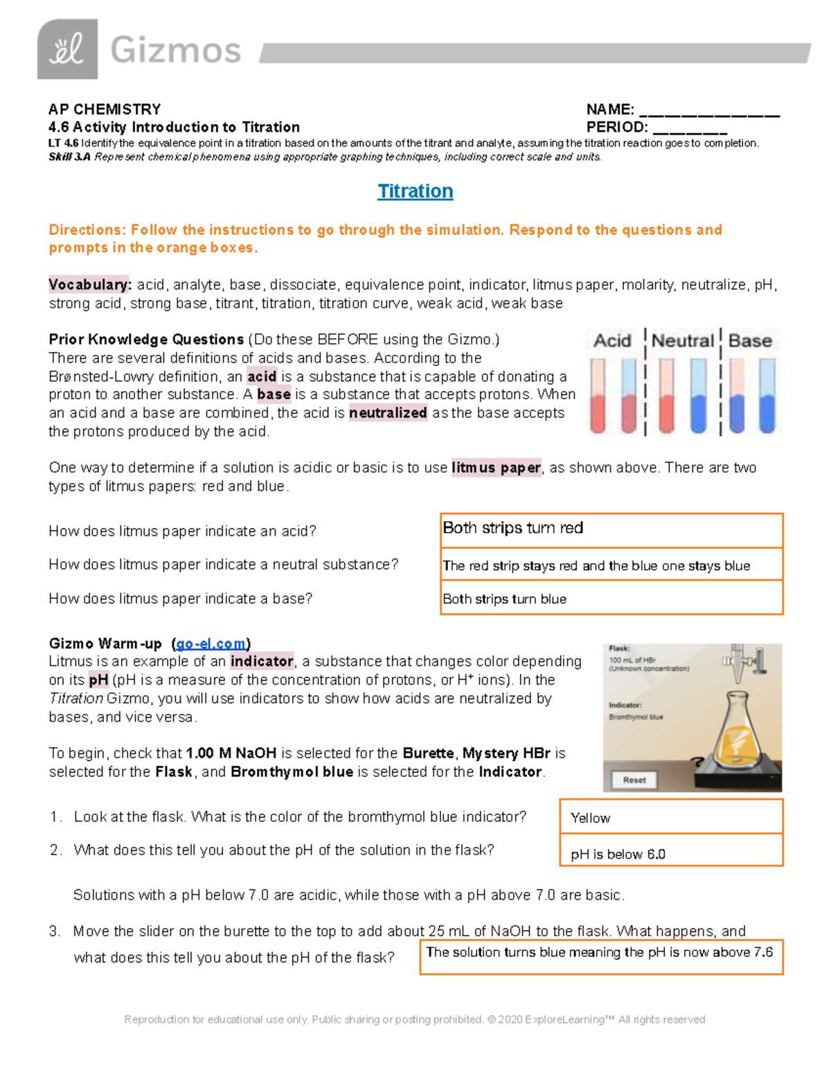 ap chemistry lab experiments answer key
