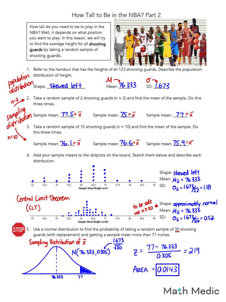 ap stats test 6b answer key