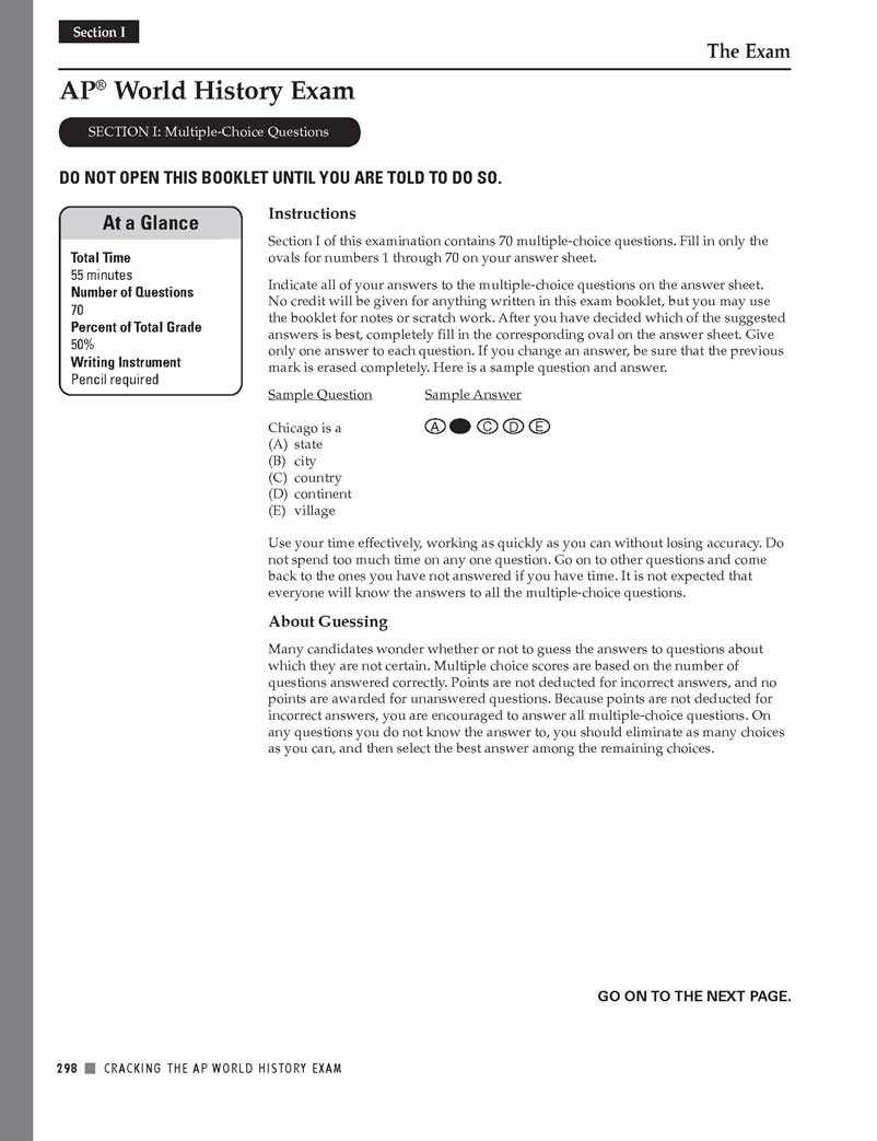 ap world answer key