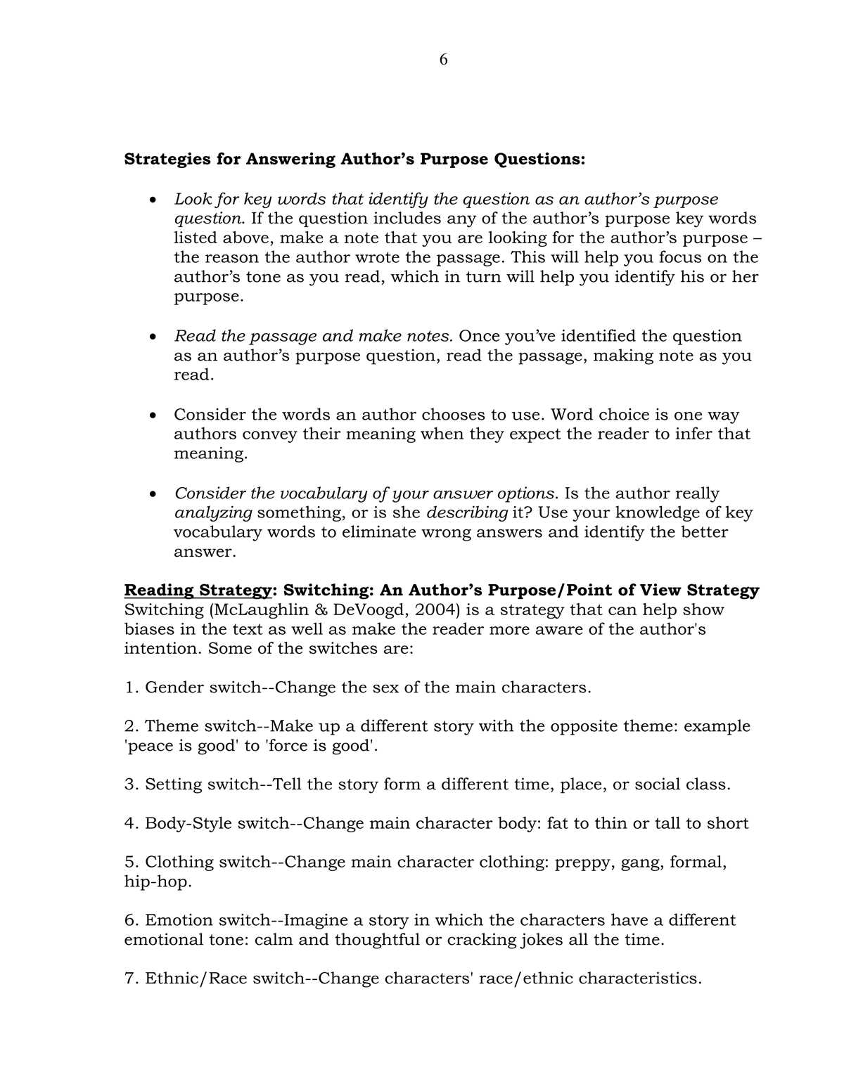 authors purpose 3 answer key