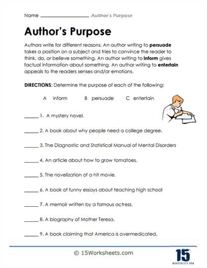 authors purpose 3 answer key