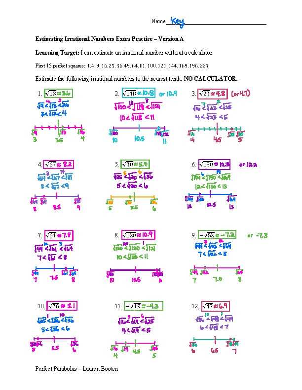 estimate irrational numbers lesson 3 answer key estimate irrational numbers lesson 3 answer key