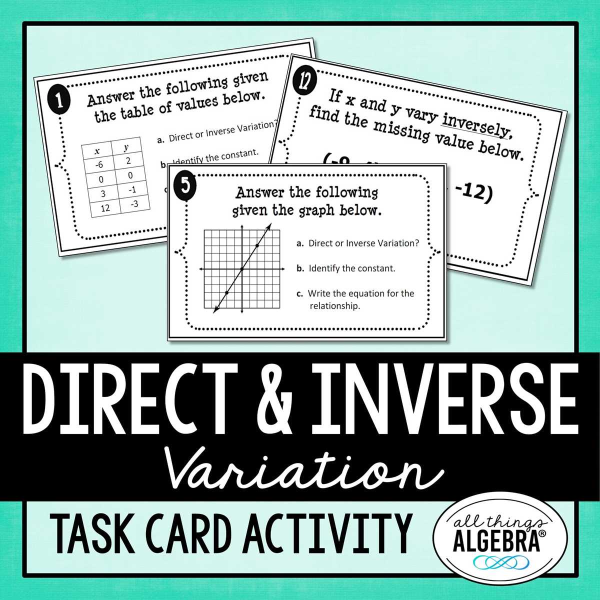 direct variation worksheet answer key algebra 2