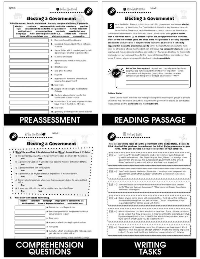 why government answer key