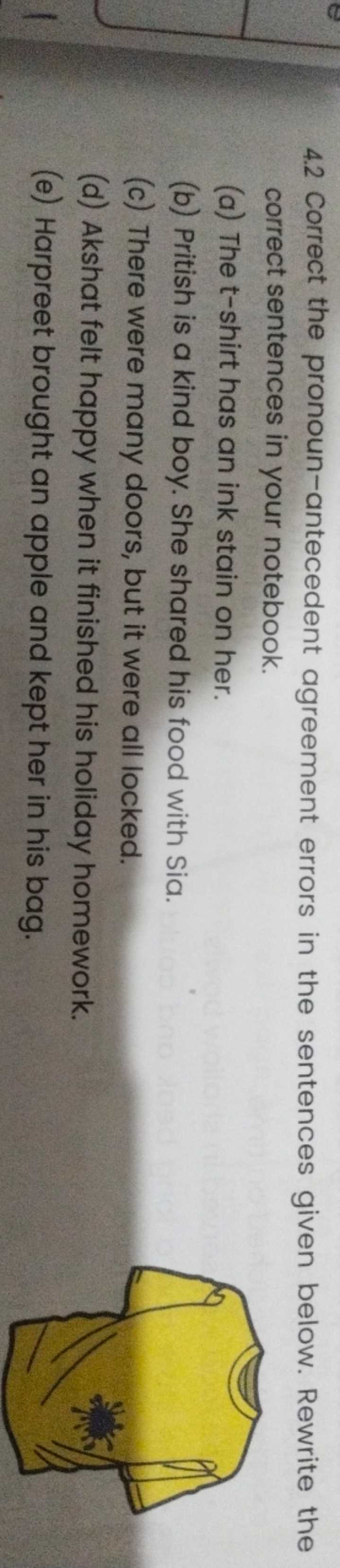 review b pronoun antecedent agreement answer key