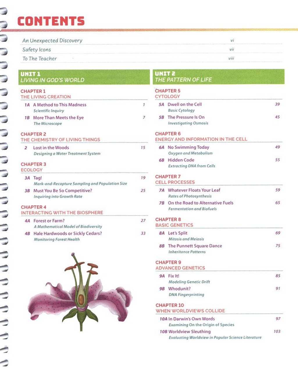 biological inquiry answer key