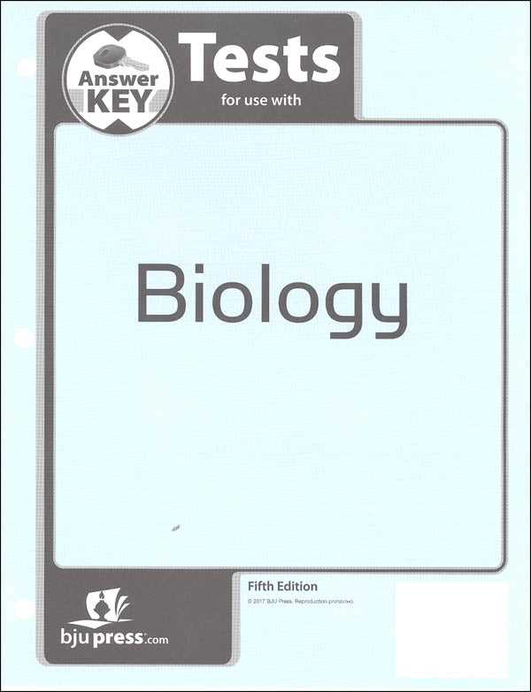 bju biology 5th edition answer key