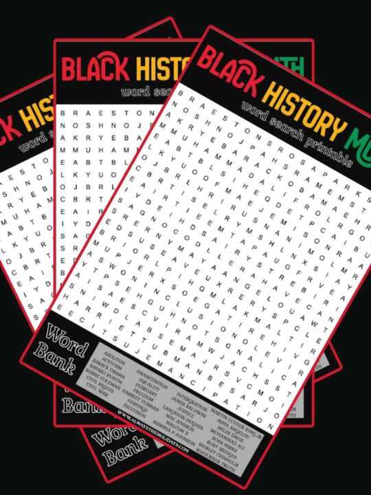 black history month answer key
