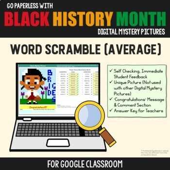 black history word scramble answer key