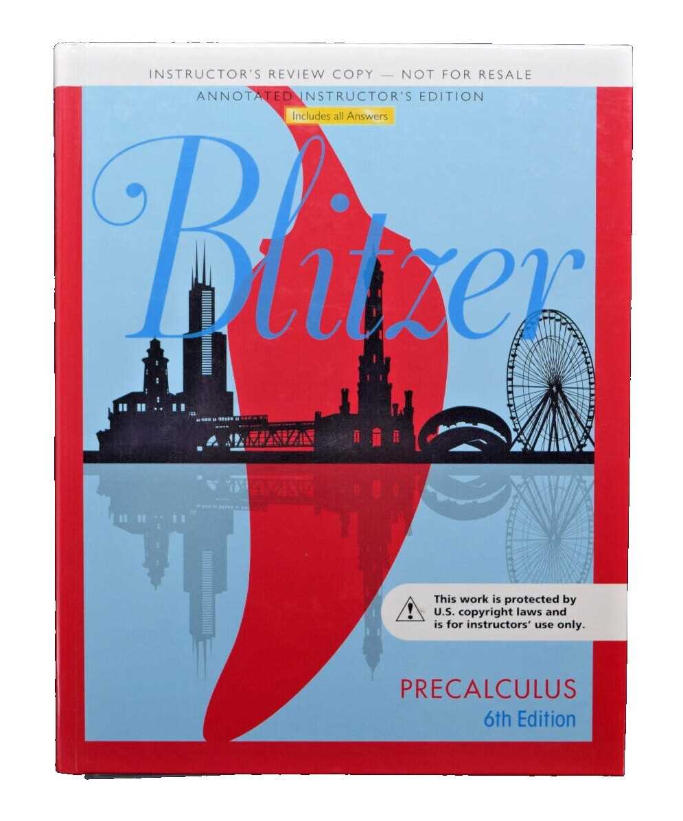 blitzer precalculus 5e answer key
