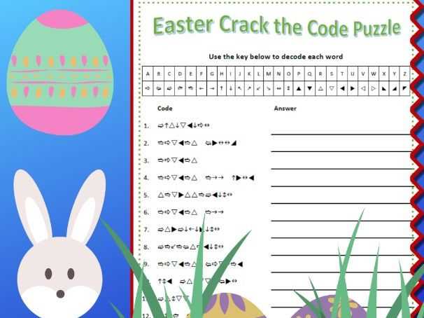 breaking the code worksheet answer key