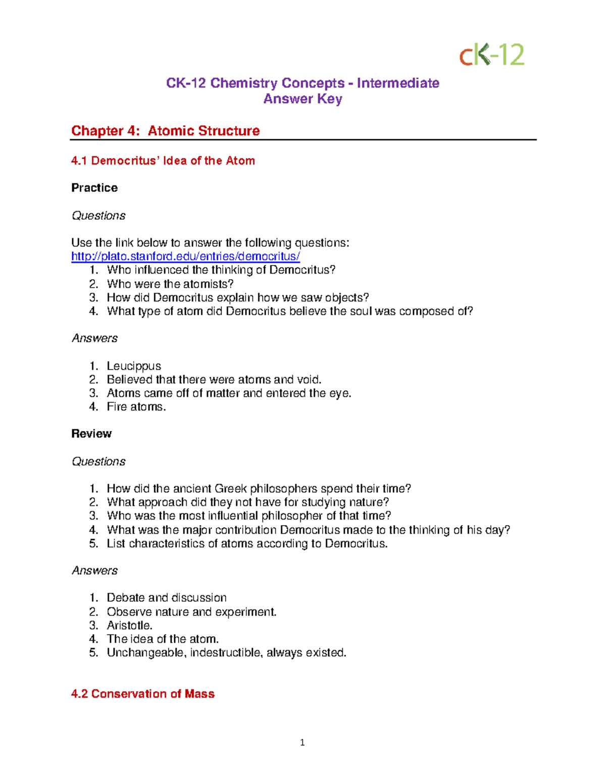 section 4.3 modern atomic theory answer key section 4.3 modern atomic theory answer key