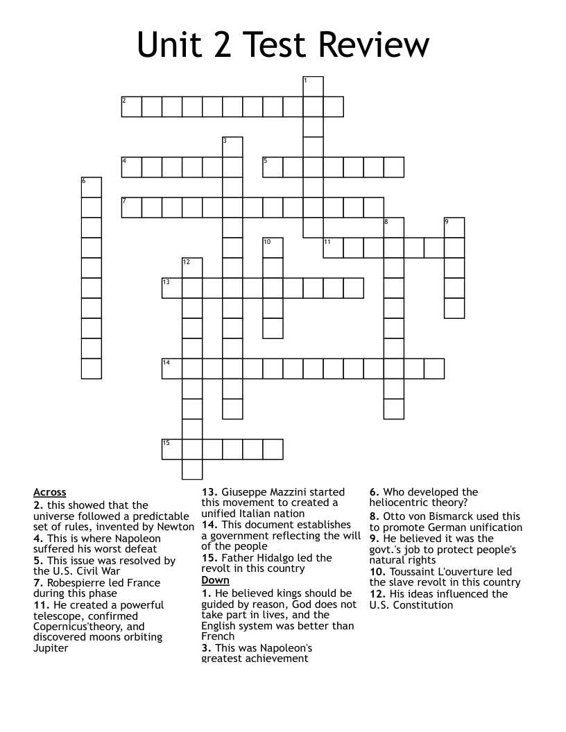 french 2 review packet answer key