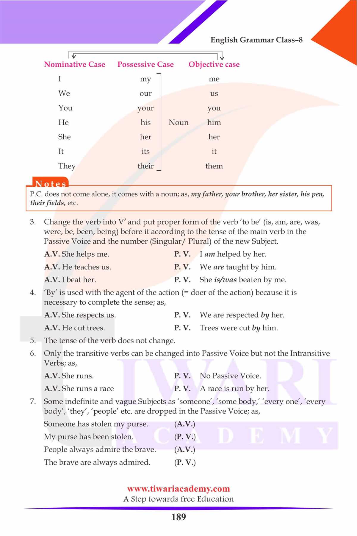cambridge grammar gear class 8 answer key