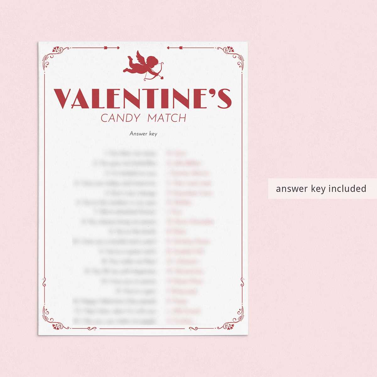 candy match game answer key