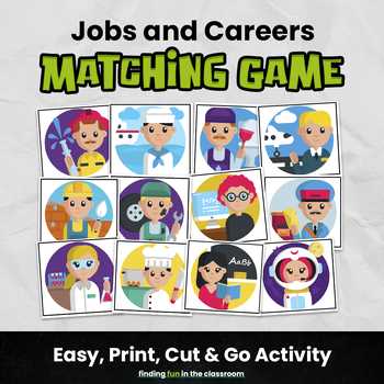 career matching activity answer key