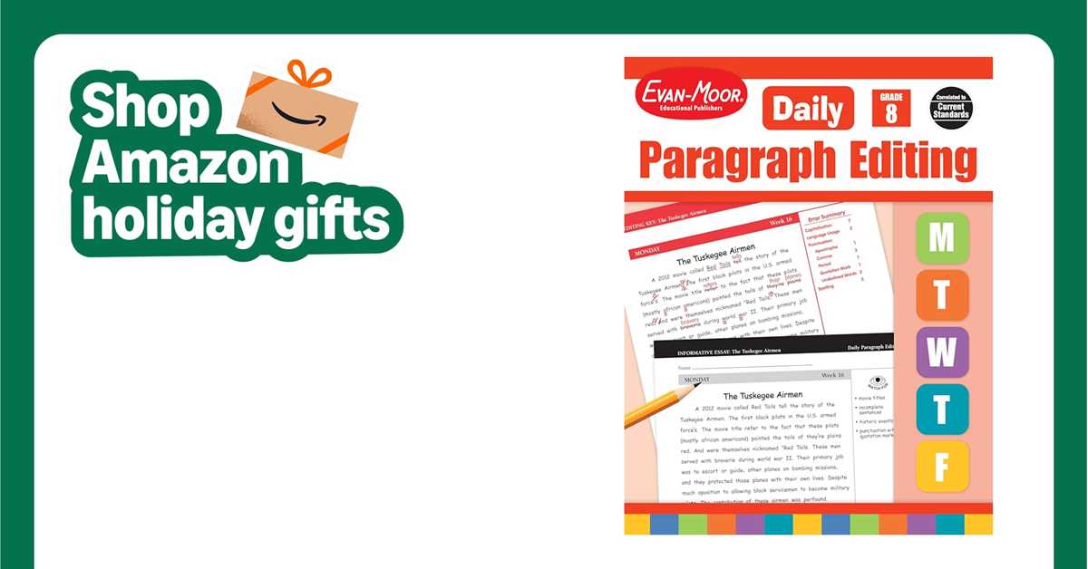 daily paragraph editing grade 8 answer key week 3