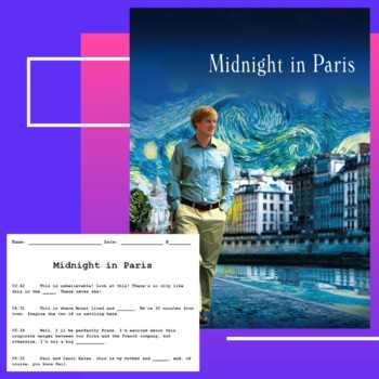 midnight in paris viewing guide answer key