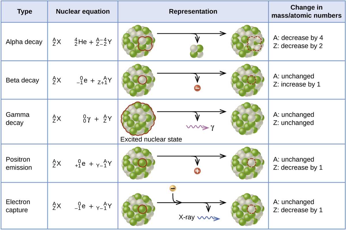nuclear chemistry vocabulary review answer key