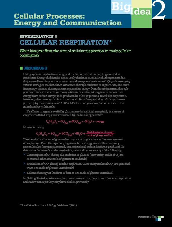 cellular processes energy and communication answer key cellular processes energy and communication answer key