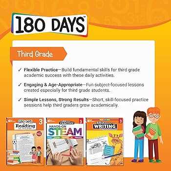 180 days of math for third grade answer key